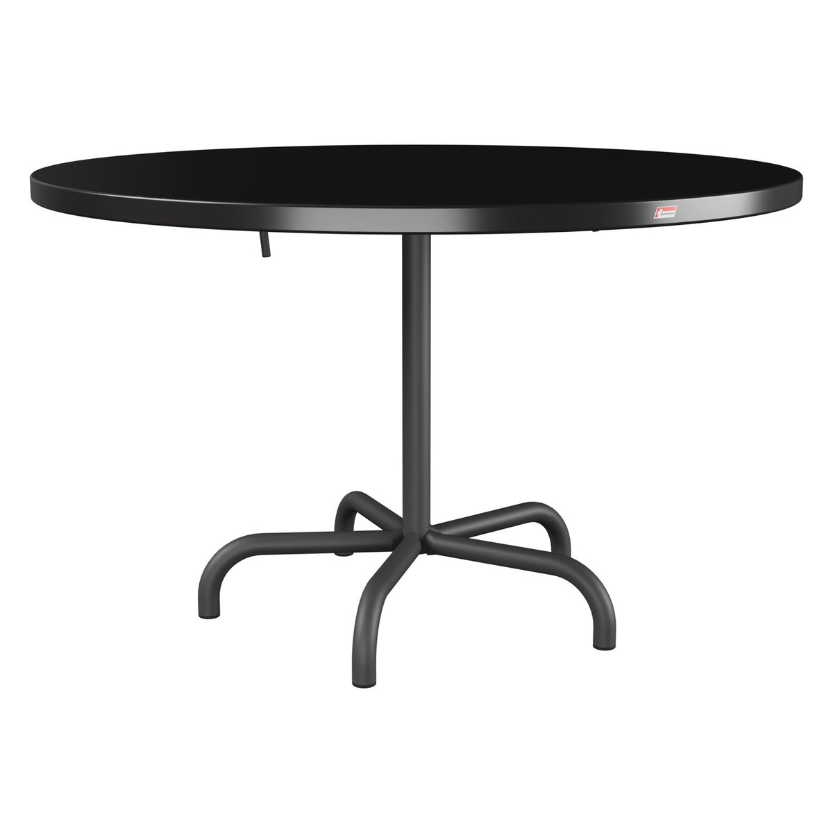Schaffner Säntis Table repas rabattable Ø117cm – Noir 91 / Noir 91
