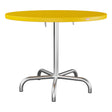 Schaffner Säntis Table repas rabattable Ø92cm – Jaune 11 / Galvanisé à chaud 02