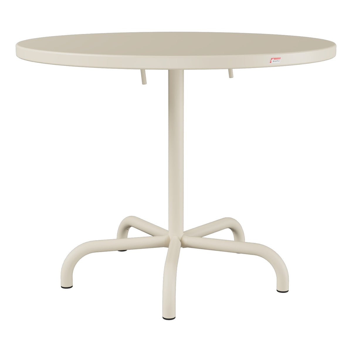 Schaffner Säntis Table repas rabattable Ø92cm – Sable Pastel 15 / Sable Pastel 15