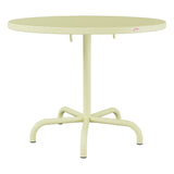 Schaffner Säntis Table repas rabattable Ø92cm – Jaune Buis 18 / Jaune Buis 18