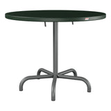 Schaffner Säntis Table repas rabattable Ø92cm – Vert Sapin 66 / Graphite 73
