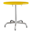 Schaffner Säntis Table repas rabattable Ø72cm – Jaune 11 / Galvanisé à chaud 02