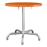 Schaffner Säntis Table repas rabattable Ø72cm – Orange 13 / Galvanisé à chaud 02