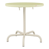 Schaffner Säntis Table repas rabattable Ø72cm – Jaune Buis 18 / Sable Pastel 15