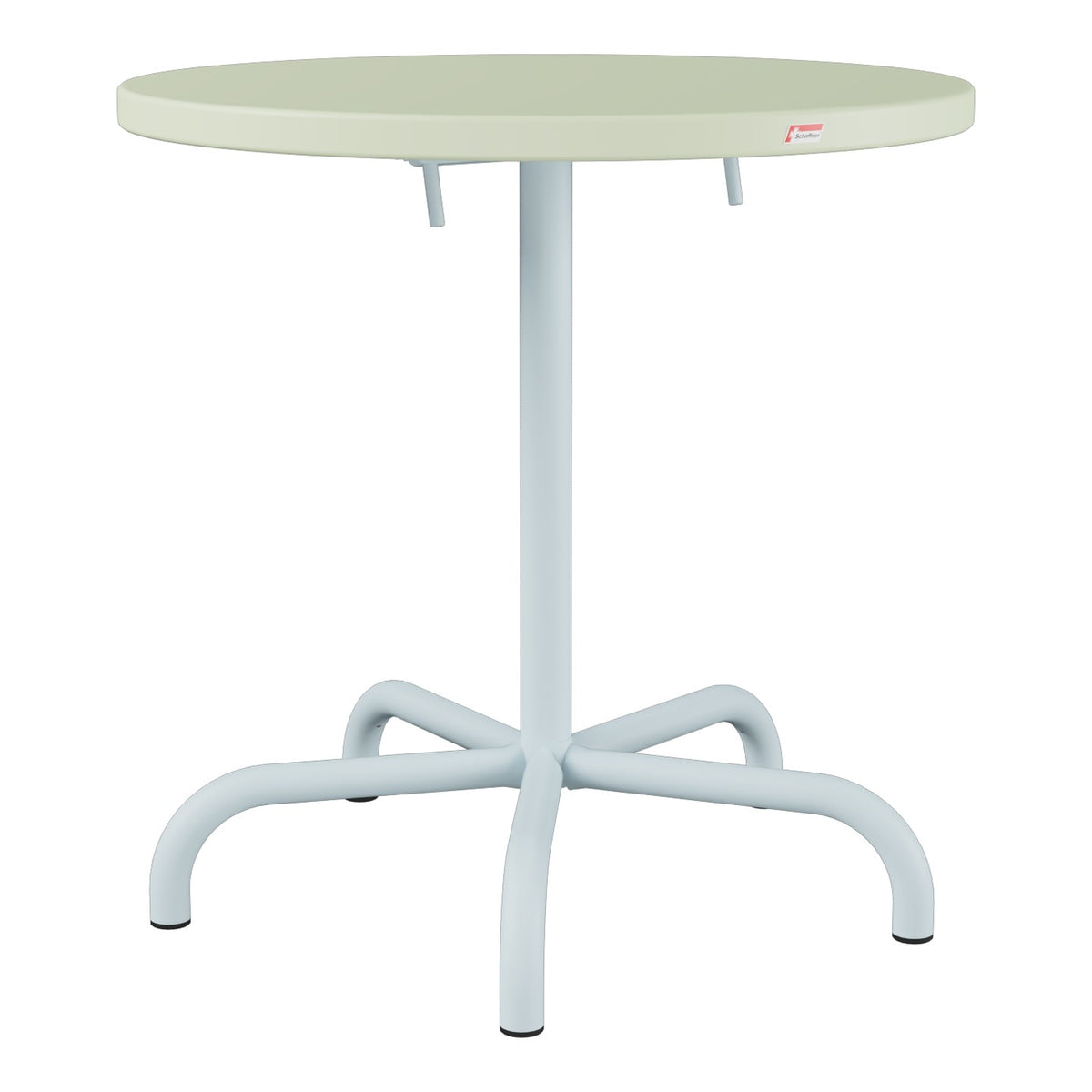 Schaffner Säntis Table repas rabattable Ø72cm – Vert Pastel 64 / Bleu Pastel 51