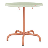 Schaffner Säntis Table repas rabattable Ø72cm – Vert Pastel 64 / Terracotta 84