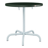 Schaffner Säntis Table repas rabattable Ø72cm – Vert Sapin 66 / Bleu Pastel 51
