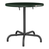 Schaffner Säntis Table repas rabattable Ø72cm – Vert Sapin 66 / Noir 91