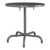 Schaffner Säntis Table repas rabattable Ø72cm – Graphite 73 / Graphite 73