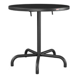 Schaffner Säntis Table repas rabattable Ø72cm – Anthracite 77 / Anthracite 77