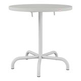 Schaffner Säntis Table repas rabattable Ø72cm – Gris Argent 78 / Gris Argent 78