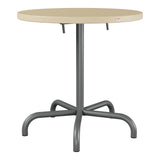 Schaffner Säntis Table repas rabattable Ø72cm – Marron Pastel 83 / Graphite 73