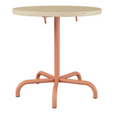 Schaffner Säntis Table repas rabattable Ø72cm – Marron Pastel 83 / Terracotta 84