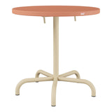 Schaffner Säntis Table repas rabattable Ø72cm – Terracotta 84 / Marron Pastel 83