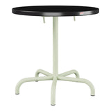 Schaffner Säntis Table repas rabattable Ø72cm – Noir 91 / Vert Pastel 64