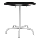 Schaffner Säntis Table repas rabattable Ø72cm – Noir 91 / Gris Argent 78