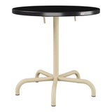 Schaffner Säntis Table repas rabattable Ø72cm – Noir 91 / Marron Pastel 83