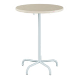 Schaffner Säntis Table haute rabattable ronde Ø80cm h:110cm – Sable Pastel 15 / Bleu Pastel 51