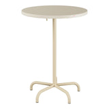 Schaffner Säntis Table haute rabattable ronde Ø80cm h:110cm – Sable Pastel 15 / Marron Pastel 83