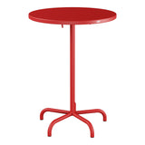 Schaffner Säntis Table haute rabattable ronde Ø80cm h:110cm – Rouge 30 / Rouge 30