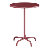 Schaffner Säntis Table haute rabattable ronde Ø80cm h:110cm – Bordeaux 38 / Bordeaux 38