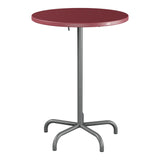 Schaffner Säntis Table haute rabattable ronde Ø80cm h:110cm – Bordeaux 38 / Graphite 73