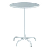 Schaffner Säntis Table haute rabattable ronde Ø80cm h:110cm – Bleu Pastel 51 / Bleu Pastel 51