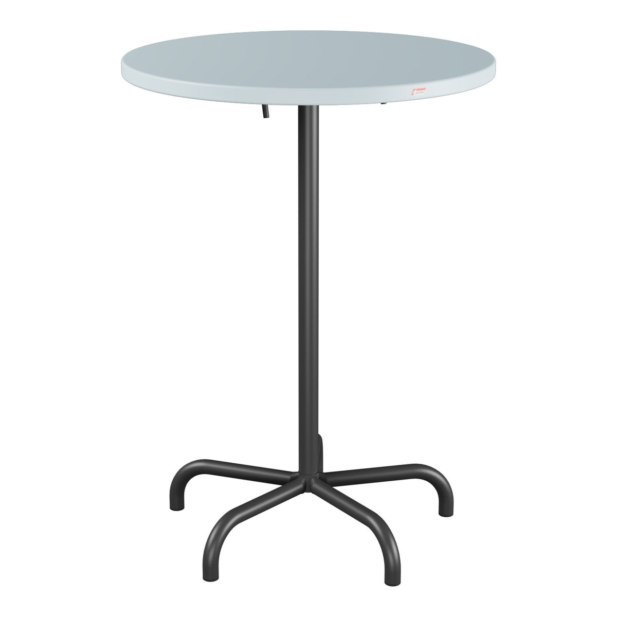 Schaffner Säntis Table haute rabattable ronde Ø80cm h:110cm – Bleu Pastel 51 / Anthracite 77