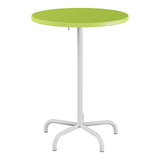 Schaffner Säntis Table haute rabattable ronde Ø80cm h:110cm – Vert clair 63 / Gris Argent 78