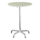 Schaffner Säntis Table haute rabattable ronde Ø80cm h:110cm – Vert Pastel 64 / Galvanisé à chaud 02