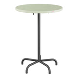 Schaffner Säntis Table haute rabattable ronde Ø80cm h:110cm – Vert Pastel 64 / Noir 91