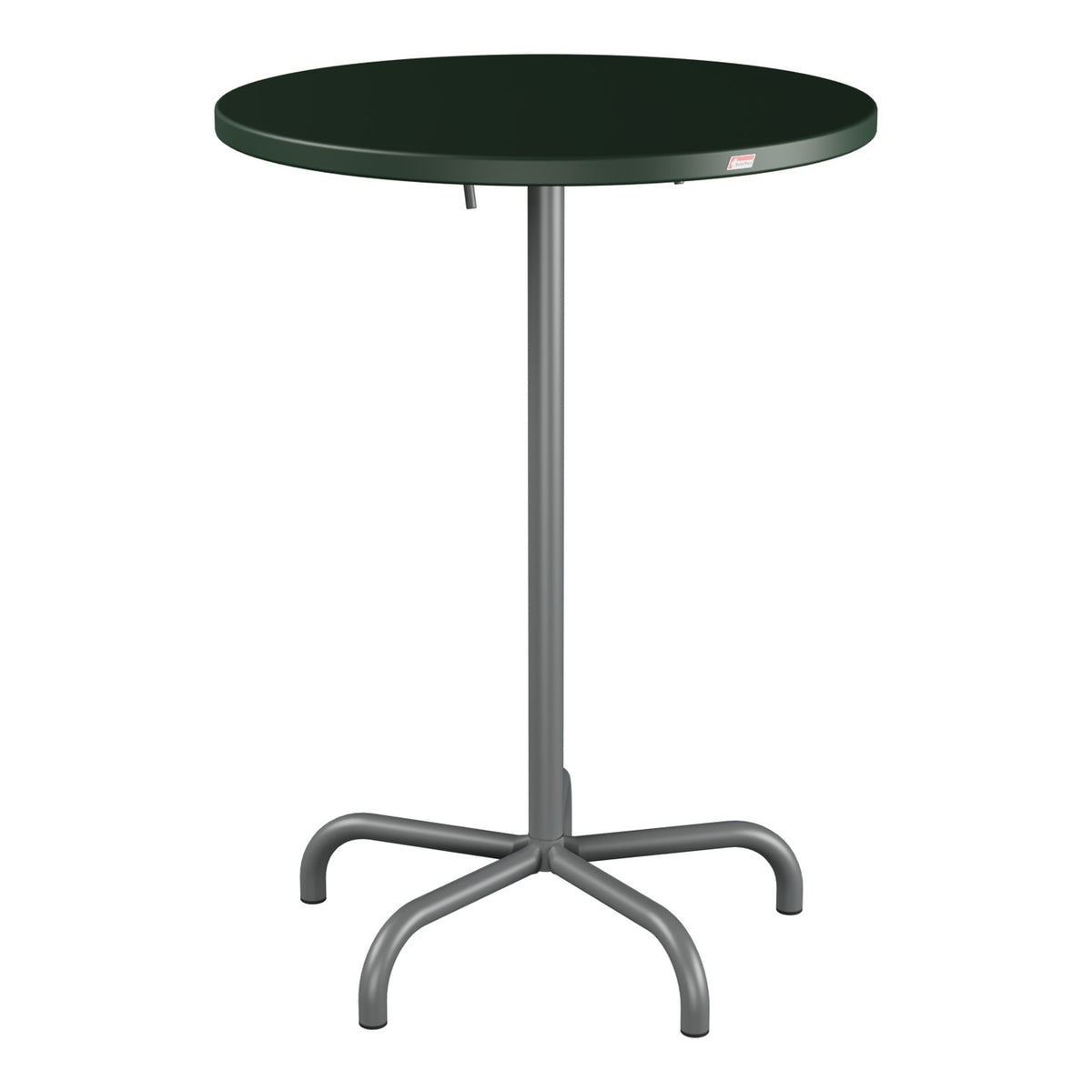 Schaffner Säntis Table haute rabattable ronde Ø80cm h:110cm – Vert Sapin 66 / Graphite 73