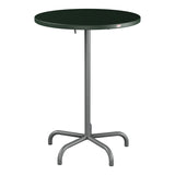 Schaffner Säntis Table haute rabattable ronde Ø80cm h:110cm – Vert Sapin 66 / Graphite 73