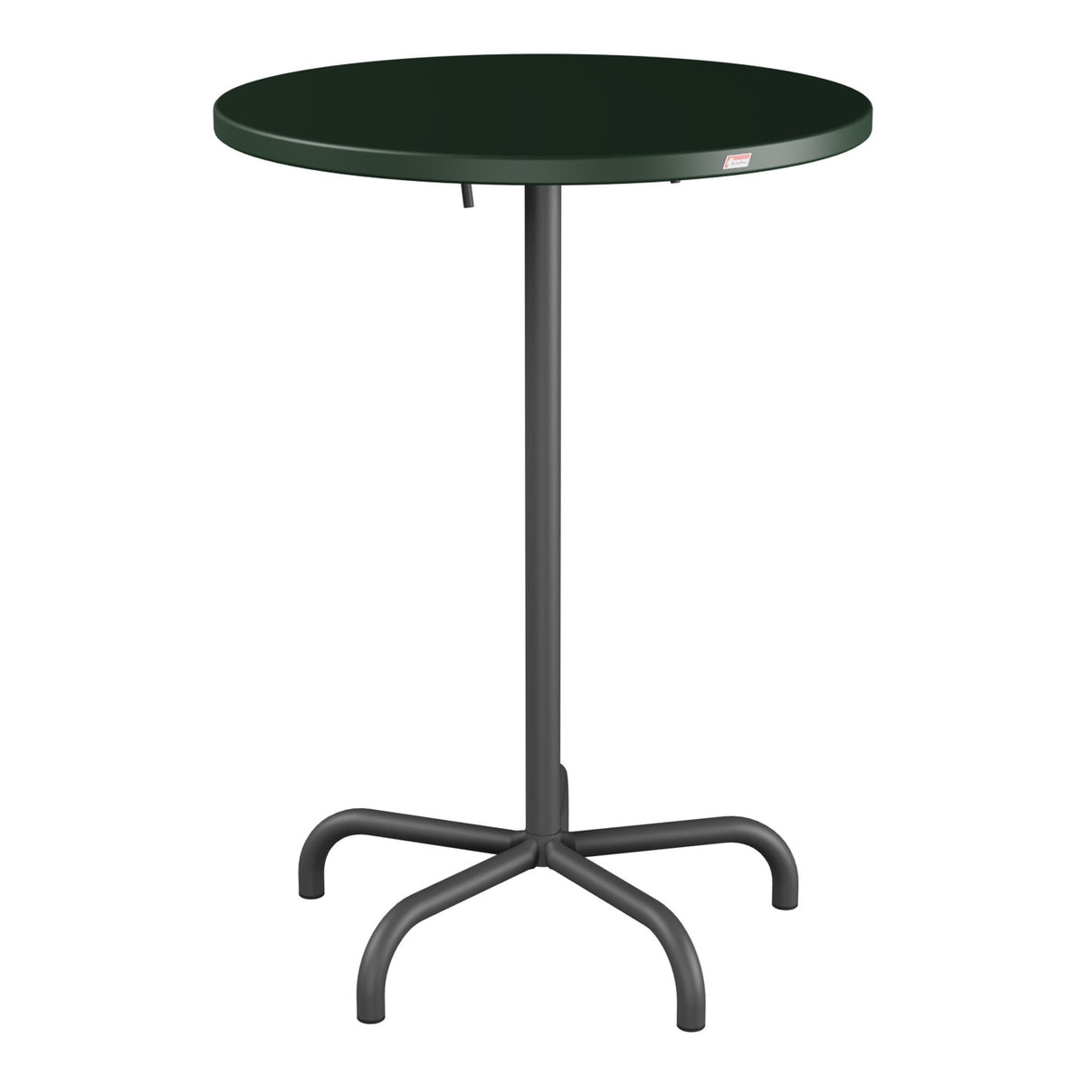 Schaffner Säntis Table haute rabattable ronde Ø80cm h:110cm – Vert Sapin 66 / Noir 91