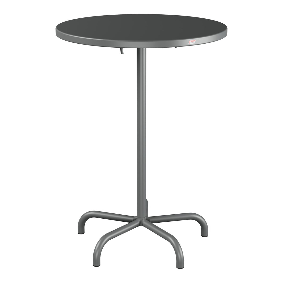 Schaffner Säntis Table haute rabattable ronde Ø80cm h:110cm – Graphite 73 / Graphite 73