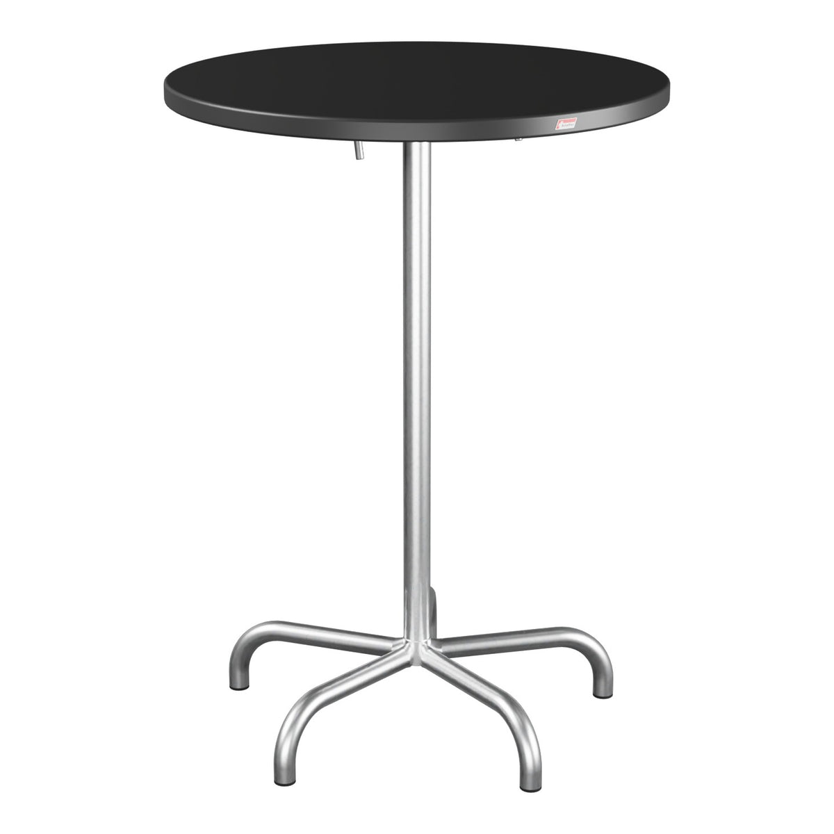 Schaffner Säntis Table haute rabattable ronde Ø80cm h:110cm – Anthracite 77 / Galvanisé à chaud 02