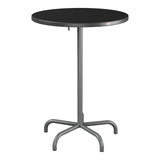 Schaffner Säntis Table haute rabattable ronde Ø80cm h:110cm – Anthracite 77 / Graphite 73