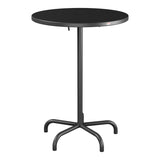 Schaffner Säntis Table haute rabattable ronde Ø80cm h:110cm – Anthracite 77 / Anthracite 77