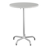 Schaffner Säntis Table haute rabattable ronde Ø80cm h:110cm – Gris Argent 78 / Galvanisé à chaud 02
