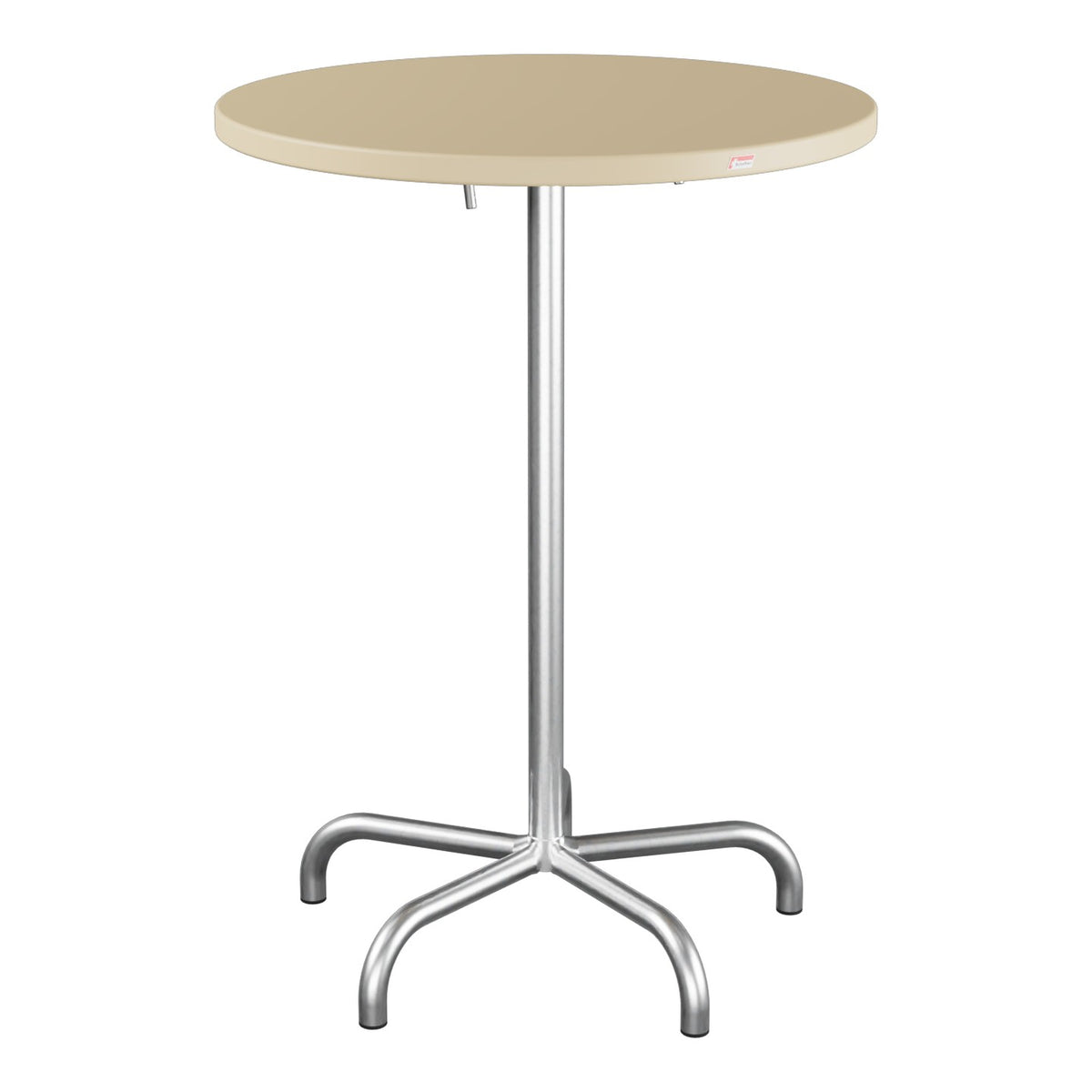 Schaffner Säntis Table haute rabattable ronde Ø80cm h:110cm – Marron Pastel 83 / Galvanisé à chaud 02