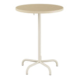 Schaffner Säntis Table haute rabattable ronde Ø80cm h:110cm – Marron Pastel 83 / Sable Pastel 15