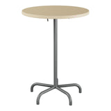Schaffner Säntis Table haute rabattable ronde Ø80cm h:110cm – Marron Pastel 83 / Graphite 73
