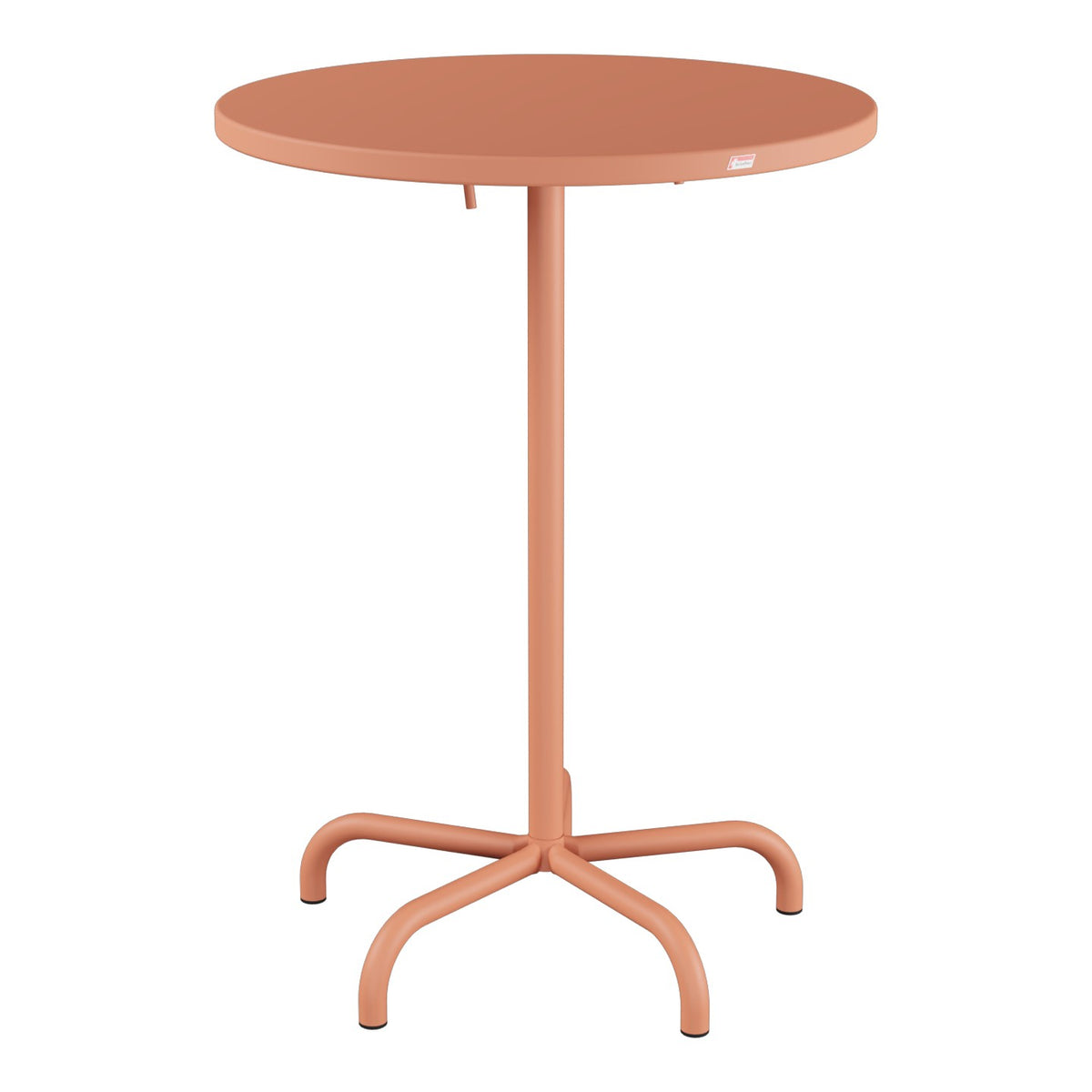 Schaffner Säntis Table haute rabattable ronde Ø80cm h:110cm – Terracotta 84 / Terracotta 84