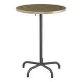 Schaffner Säntis Table haute rabattable ronde Ø80cm h:110cm – Champagne 85 / Noir 91