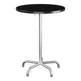 Schaffner Säntis Table haute rabattable ronde Ø80cm h:110cm – Noir 91 / Galvanisé à chaud 02