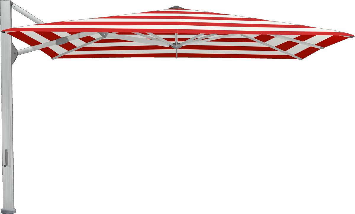 Glatz Parasol AMBIENTE Nova carre Cat.5 800 Red Stripe