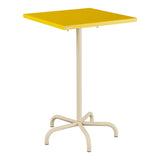 Schaffner Säntis Table haute rabattable 70x70cm h:110cm – Jaune 11 / Marron Pastel 83