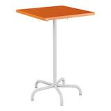 Schaffner Säntis Table haute rabattable 70x70cm h:110cm – Orange 13 / Gris Argent 78