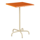 Schaffner Säntis Table haute rabattable 70x70cm h:110cm – Orange 13 / Marron Pastel 83
