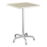Schaffner Säntis Table haute rabattable 70x70cm h:110cm – Sable Pastel 15 / Galvanisé à chaud 02